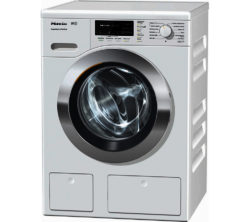Miele WKH120 Washing Machine - White & Chrome